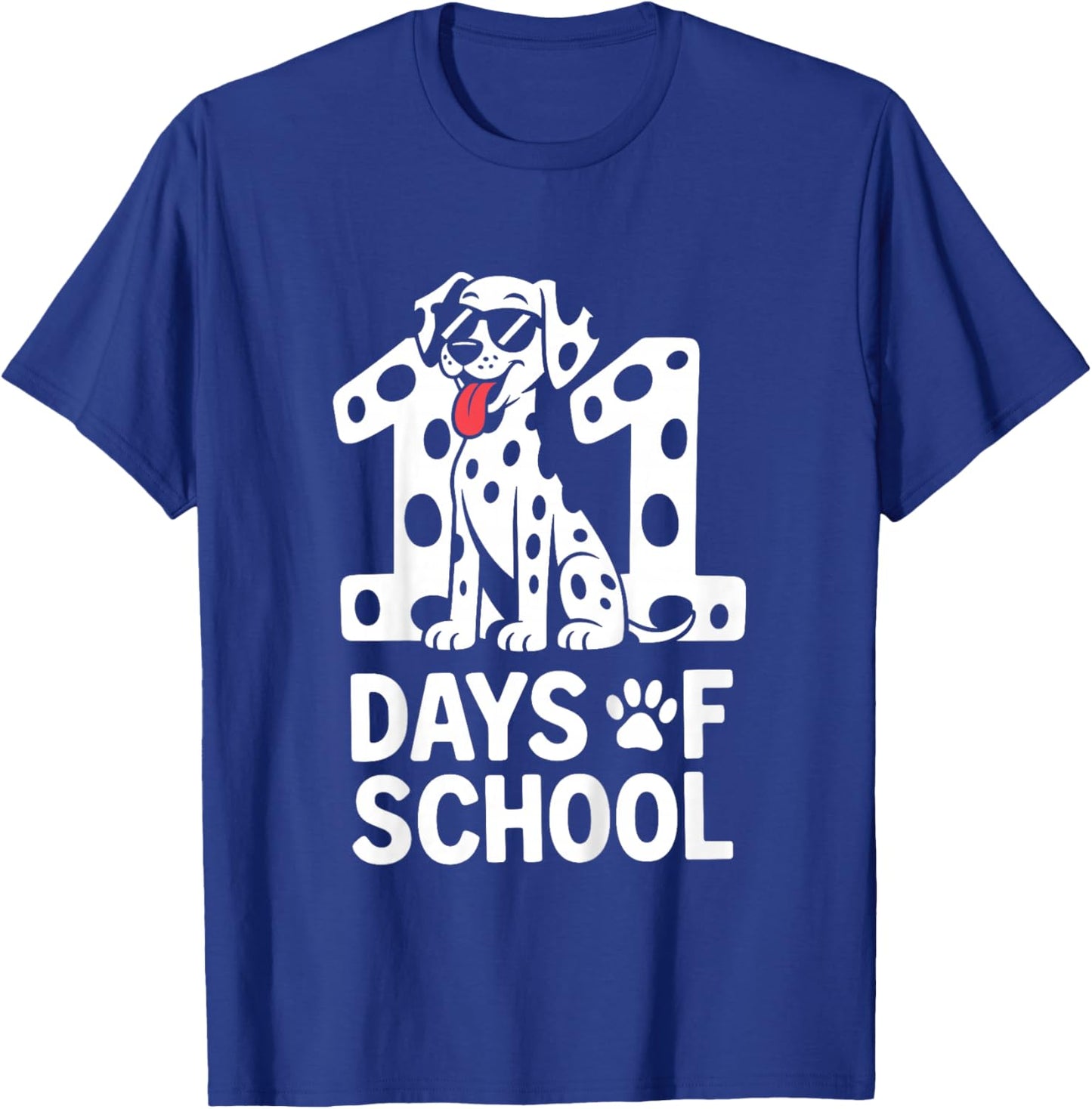 100 Days of School Dalmatian Dog Boy Kid 100th Day of School T-Shirt - T-Shirt | Royal