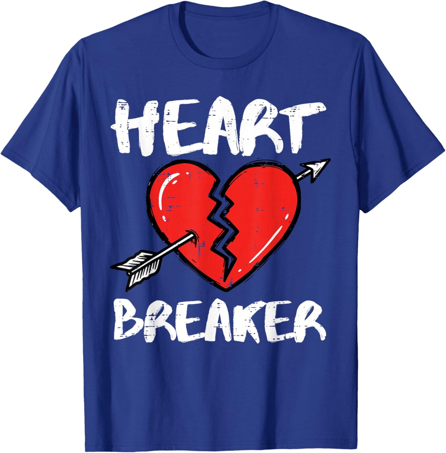 Valentines Day Heart Breaker Arrow Funny Men Women Kids T-Shirt - T-Shirt | Royal