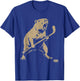 Cute Capybara Ice Hockey Lover Player Funny T-Shirt - T-Shirt | Royal