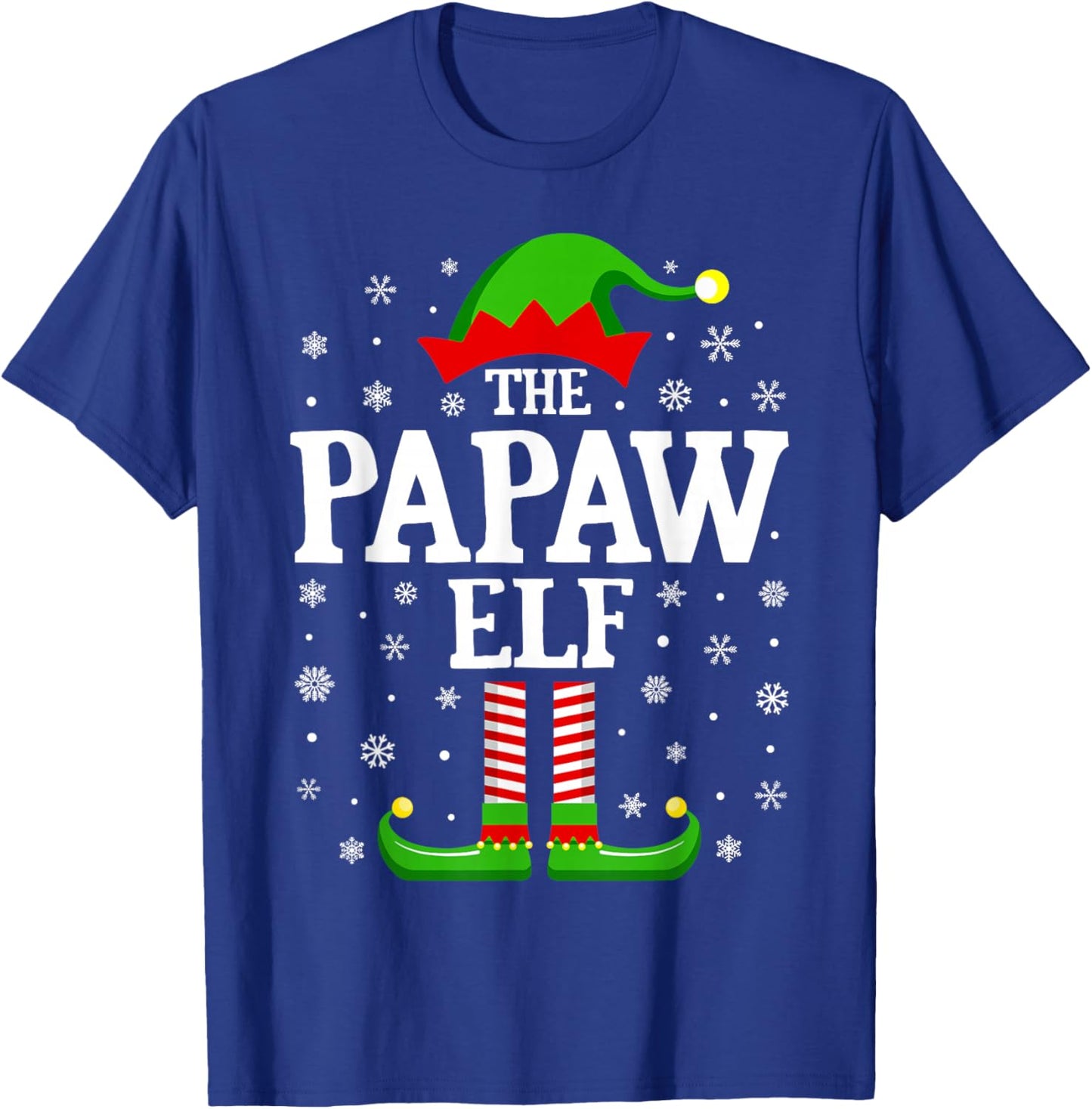 Papaw Elf Funny Christmas Family Matching T-Shirt - T-Shirt | Royal