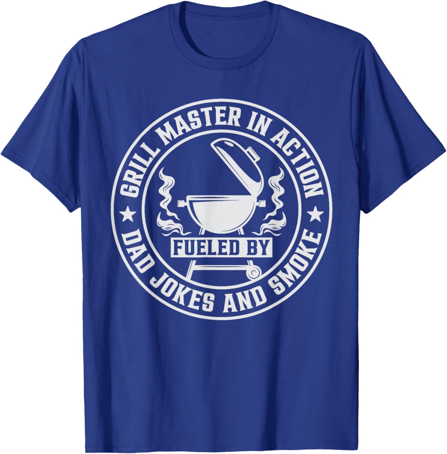 Barbecue Grill Love Dad Meat Smoker Funny BBQ Pit Master Men T-Shirt - T-Shirt | Royal