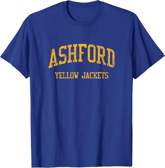 Ashford High School HS Ashford AL Vintage Sports T-Shirt - T-Shirt | Royal
