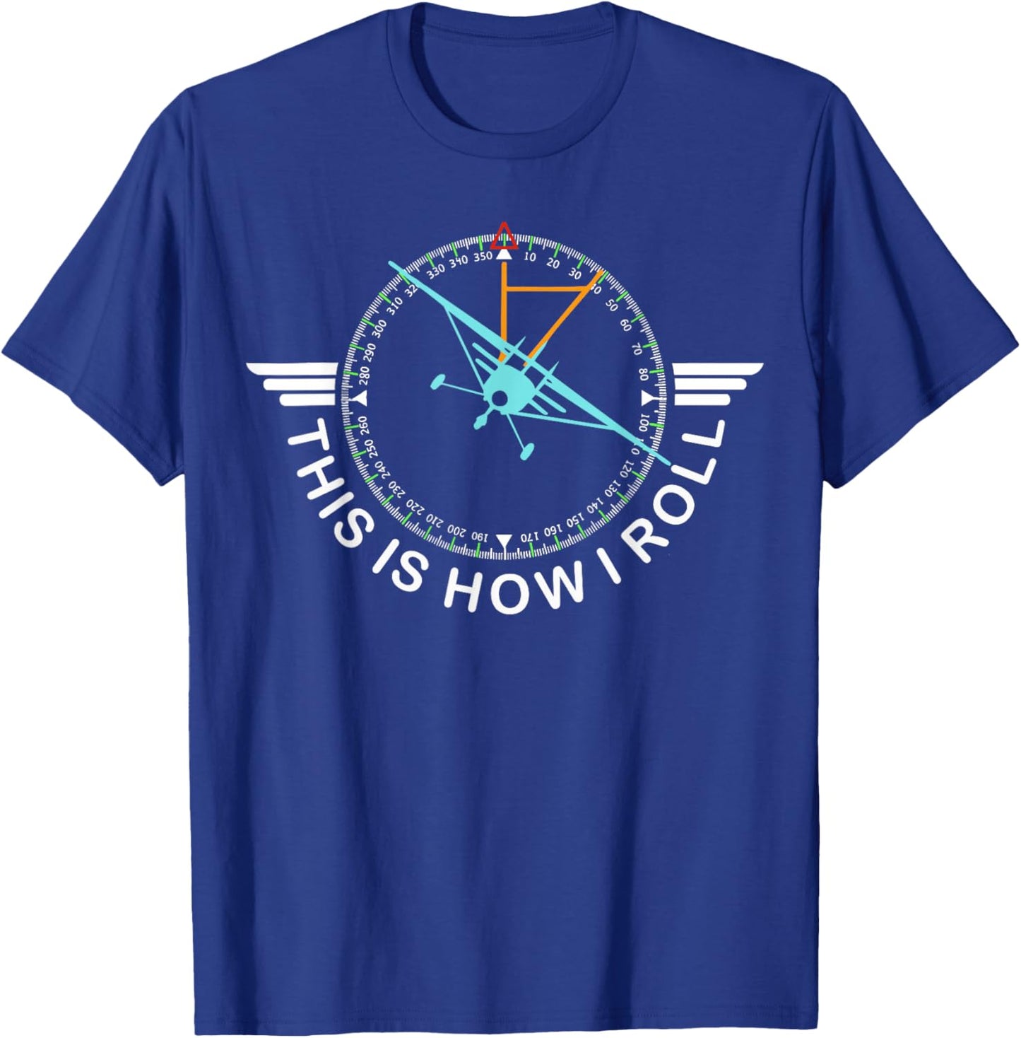 This is How We Roll Pilot Aviation Gifts Women Kids T-Shirt - T-Shirt | Royal