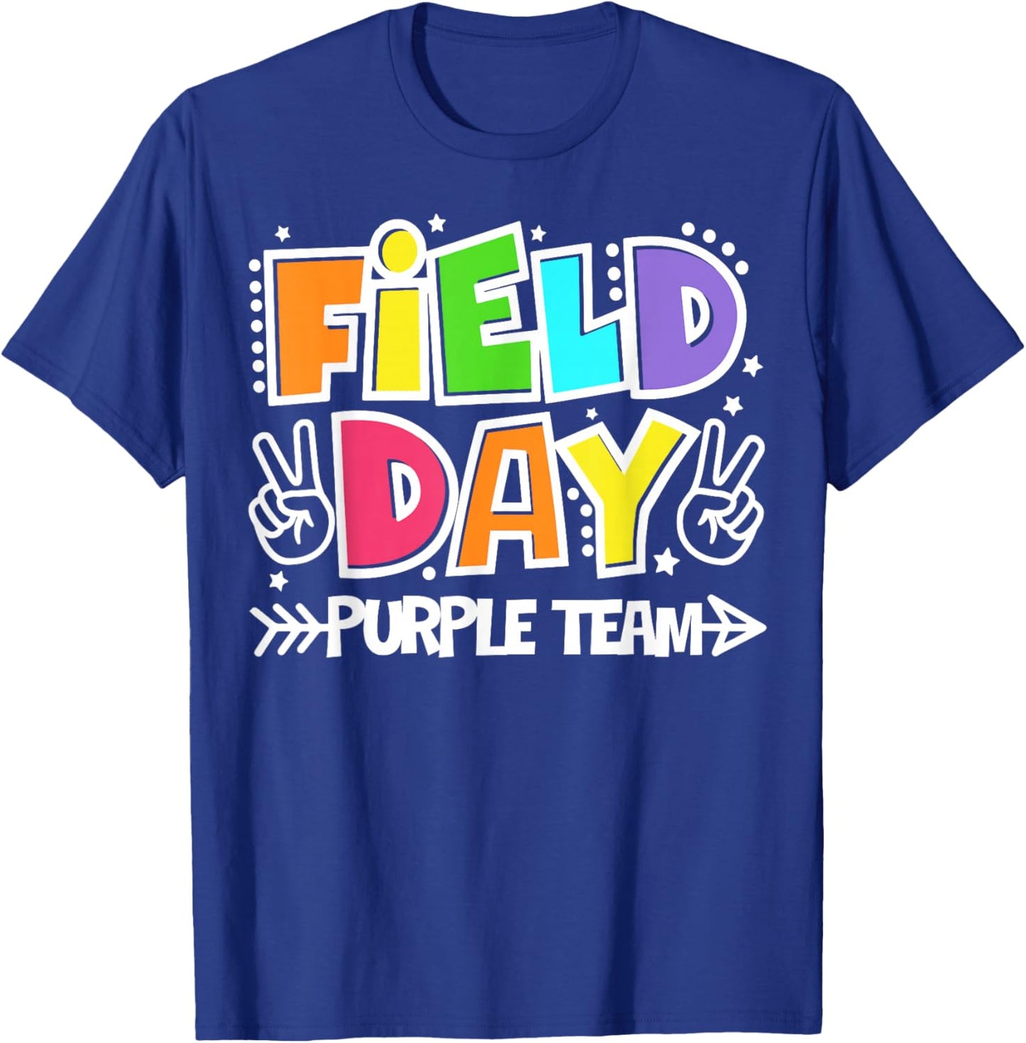 Field Day Purple Team Funny for Teacher Kids Field Day Games T-Shirt - T-Shirt | Royal