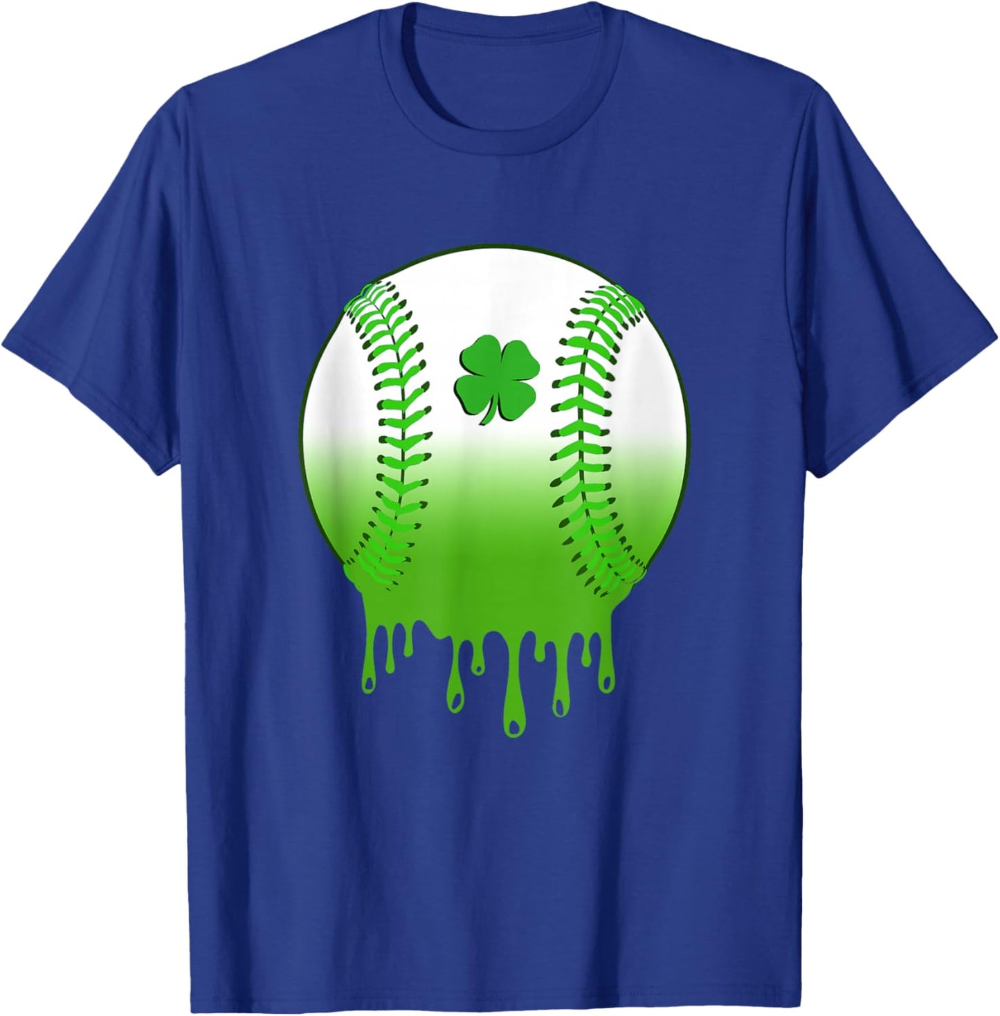 St Patricks Day Shamrock Baseball Irish Boys Kids Men T-Shirt - T-Shirt | Royal
