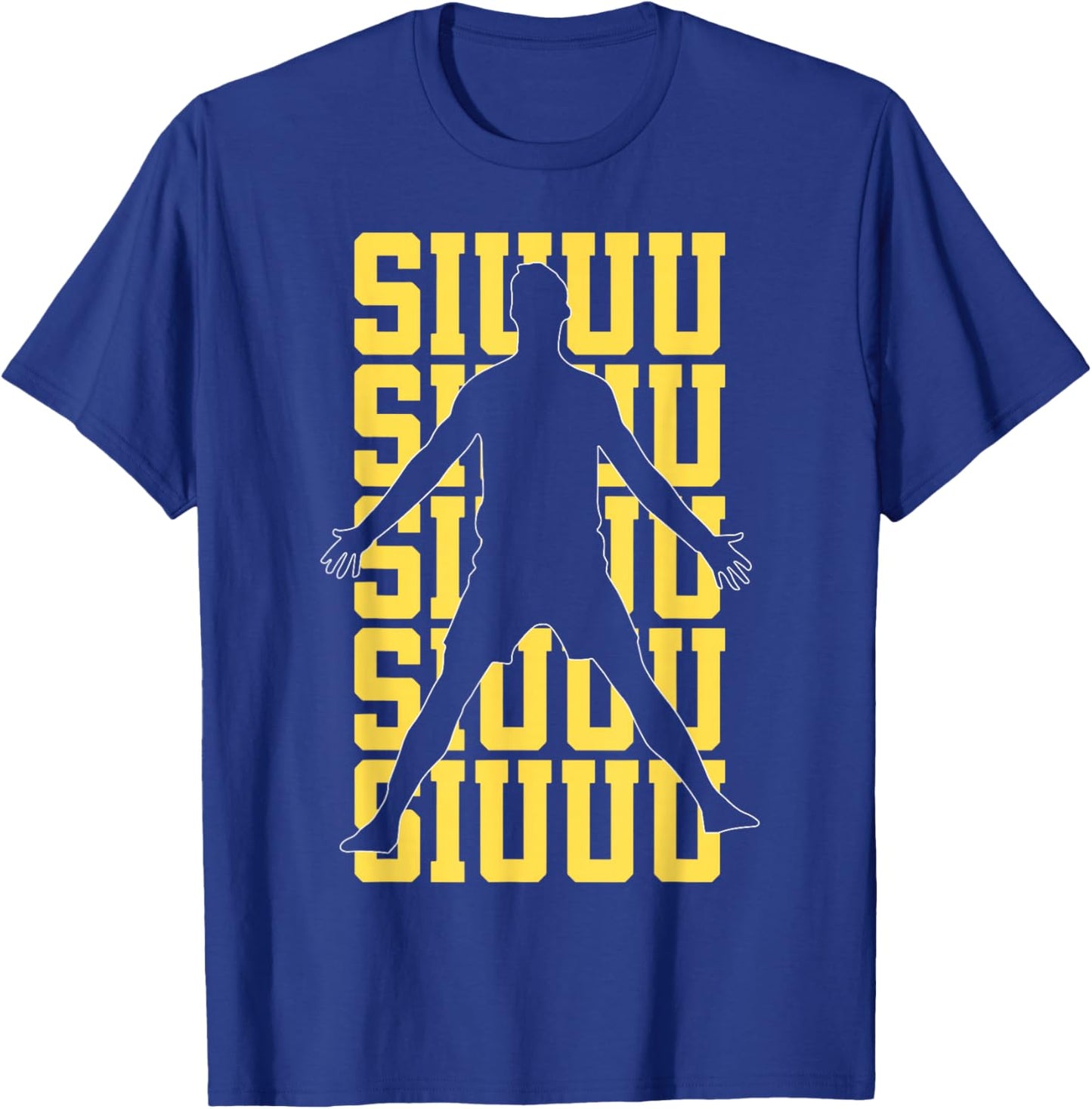 Siuuuu Funny Soccer Present for Soccer Lovers Fan Kids Boys T-Shirt - T-Shirt | Royal
