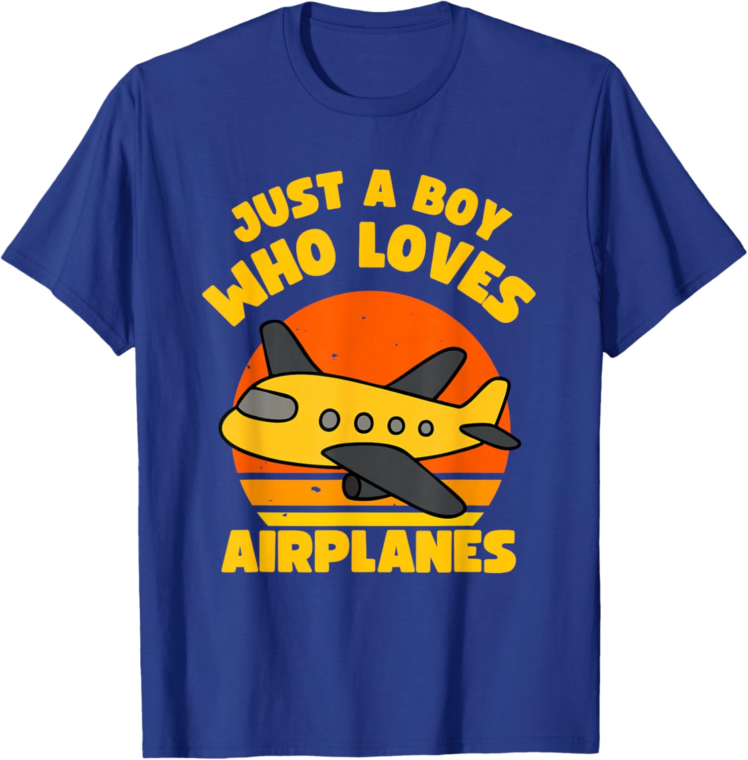 Just A Boy Who Loves Airplanes Kids Toddler Baby 5T 4T 3T 2T T-Shirt - T-Shirt | Royal
