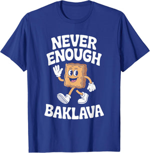 Funny Baklava Retro T-Shirt - T-Shirt | Royal