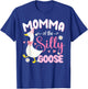 Silly Momma Goose Momma 1st Birthday Family Matching Party T-Shirt - T-Shirt | Royal