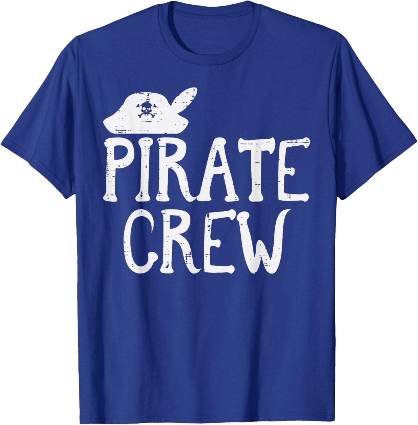 Pirate Crew Funny Team Squad Group Matching Men Women Kids T-Shirt - T-Shirt | Royal