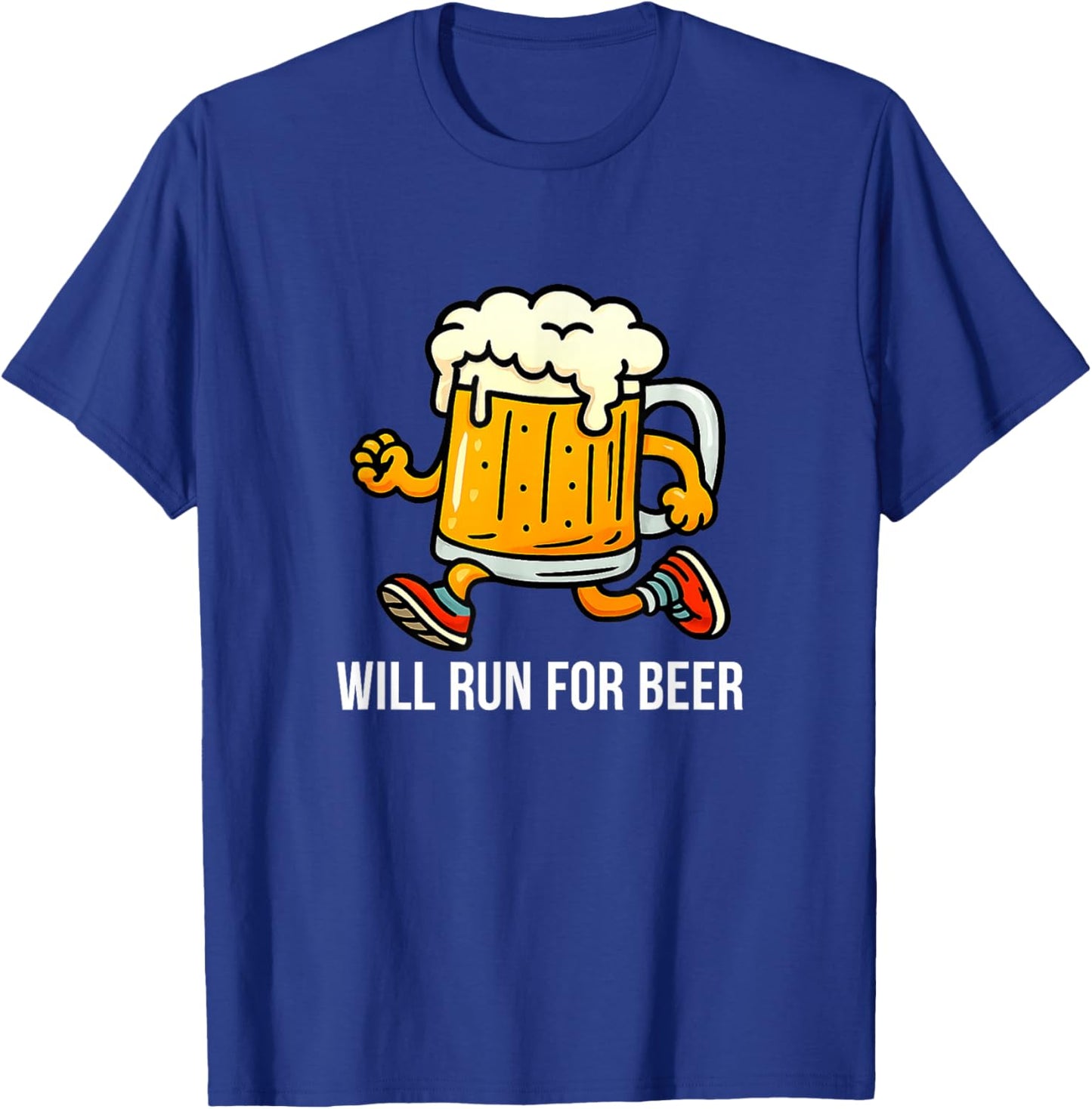 Will Run for Beer T-Shirt - T-Shirt | Royal