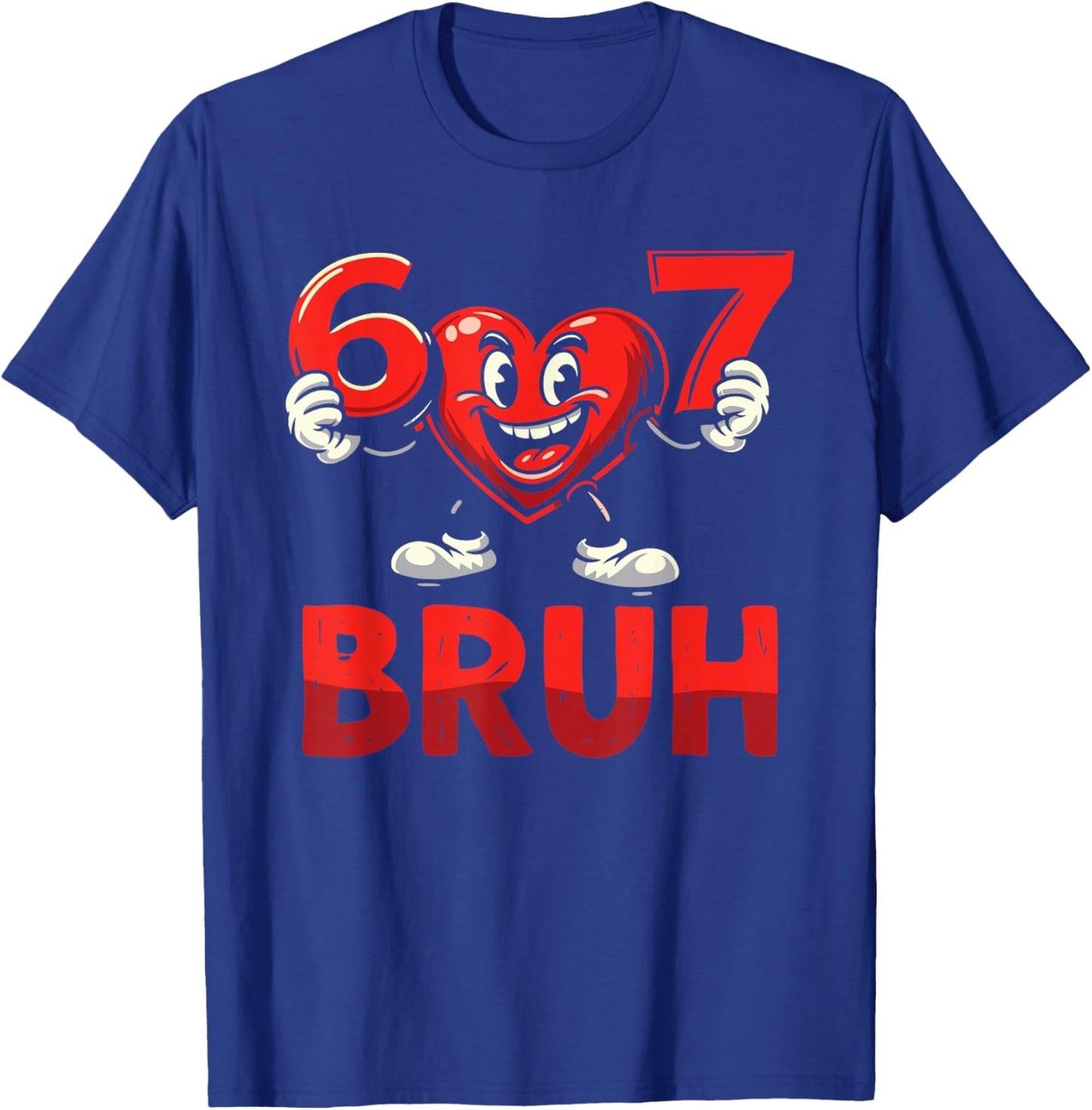 67 Meme 6 7 Heart Six Seven Valentines Day Boys Kids T-Shirt - T-Shirt | Royal