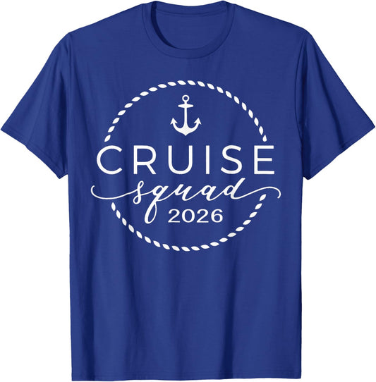 Cruise Squad 2026 Summer Vacation Matching Family Cruise T-Shirt - T-Shirt | Royal