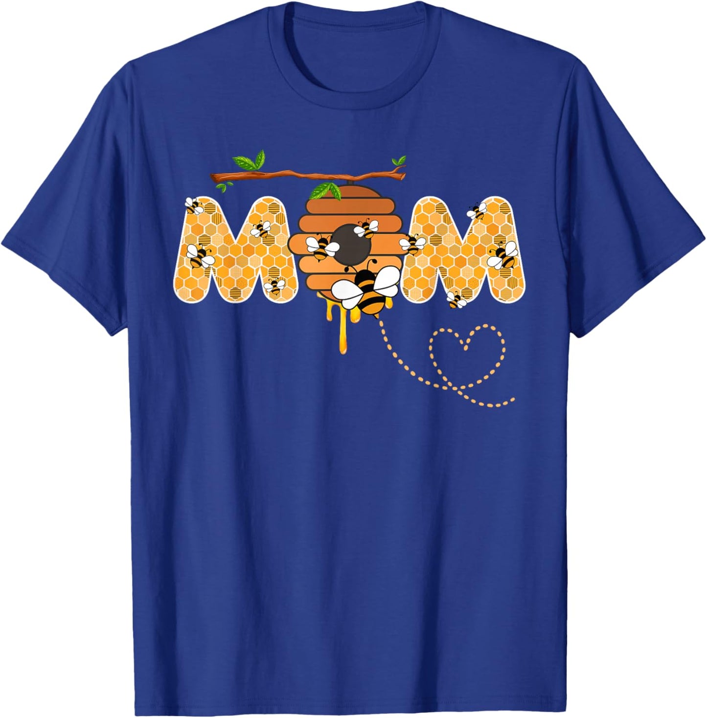 Mom Bee 1st Birthday Beekeeping Matching Family T-Shirt - T-Shirt | Royal
