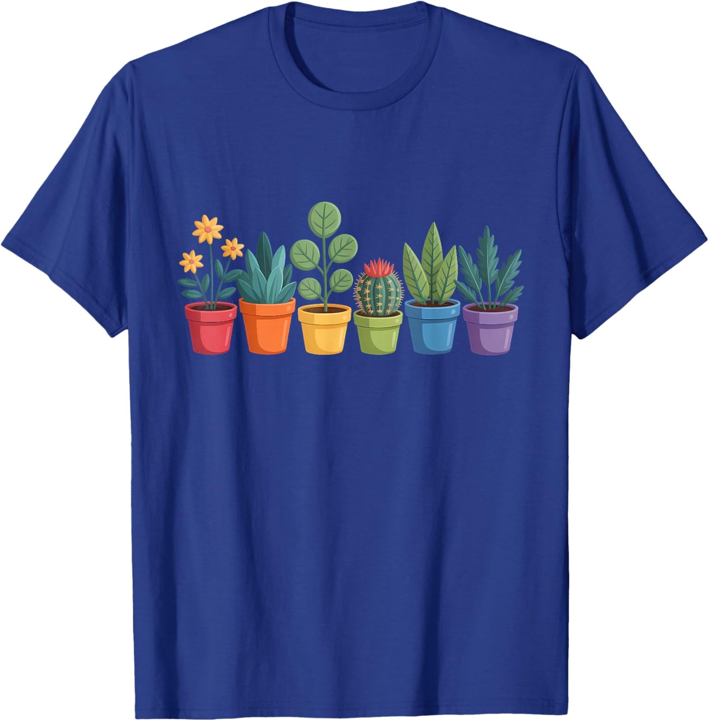 Plants LGBTQ Gardener Gay Pride Plant Gardening T-Shirt - T-Shirt | Royal