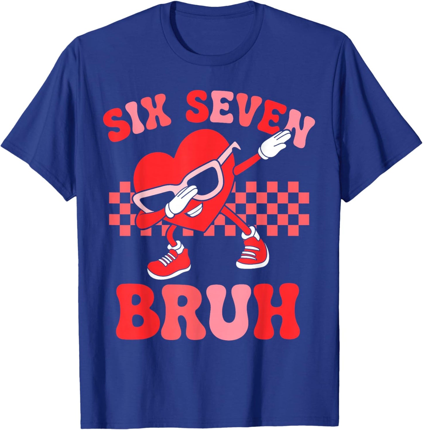 Six Seven 67 Meme Cool Valentine’s Shirt Boys Girls Kids T-Shirt - T-Shirt | Royal