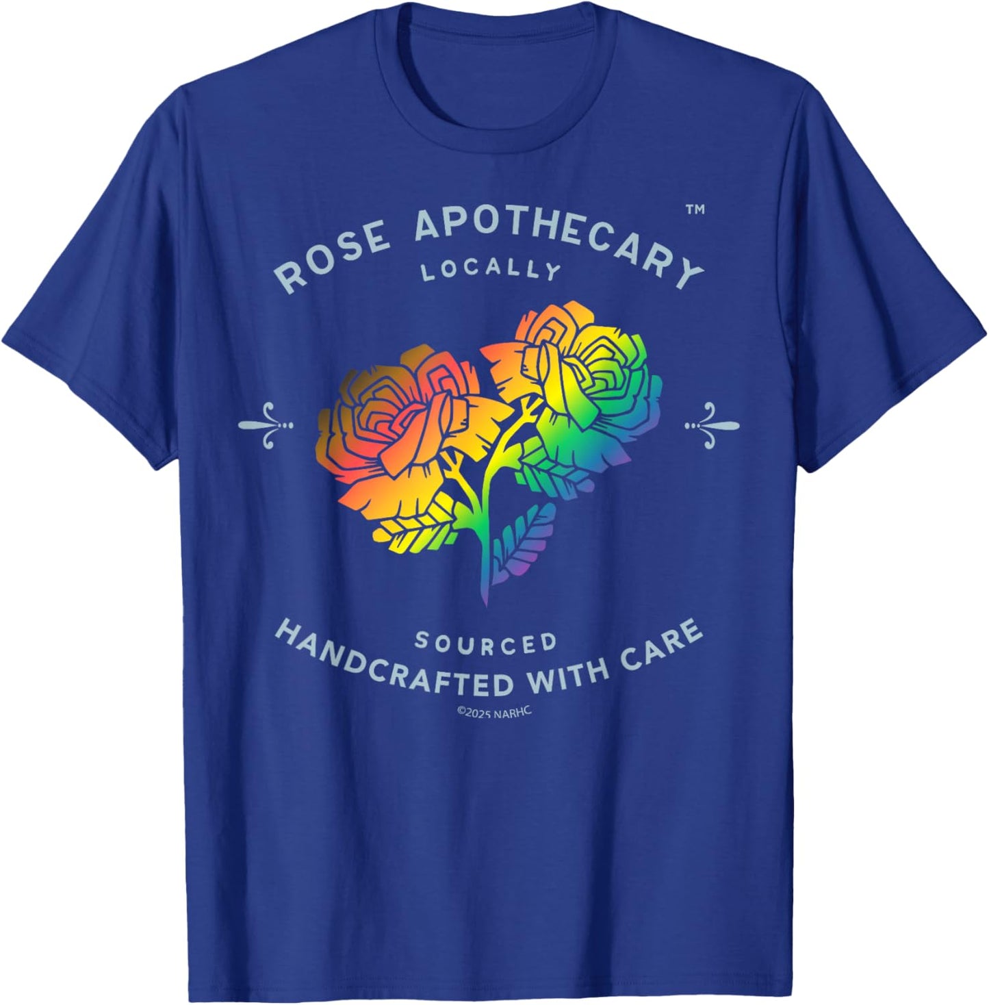 Schitt's Creek Apothecary Rainbow Roses Pride Retro T-Shirt - T-Shirt | Royal