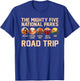 The Mighty Five National Parks Trip 2026 Camping Hiking T-Shirt - T-Shirt | Royal