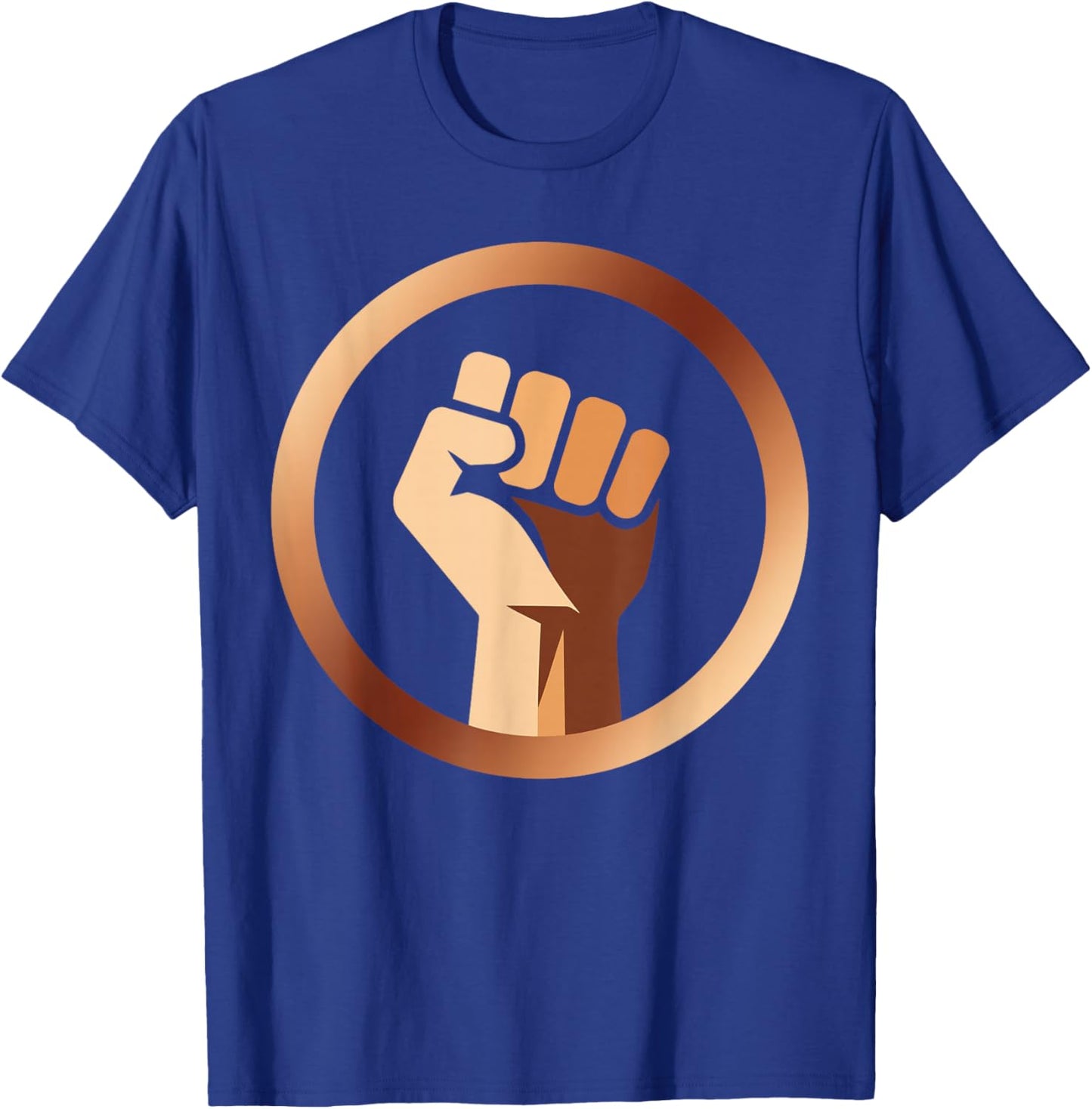 Melanin Fist Black History Month Afro American African Pride T-Shirt - T-Shirt | Royal