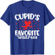 Cupid's Favorite Waitress Valentine’s Day Funny Server T-Shirt - T-Shirt | Royal