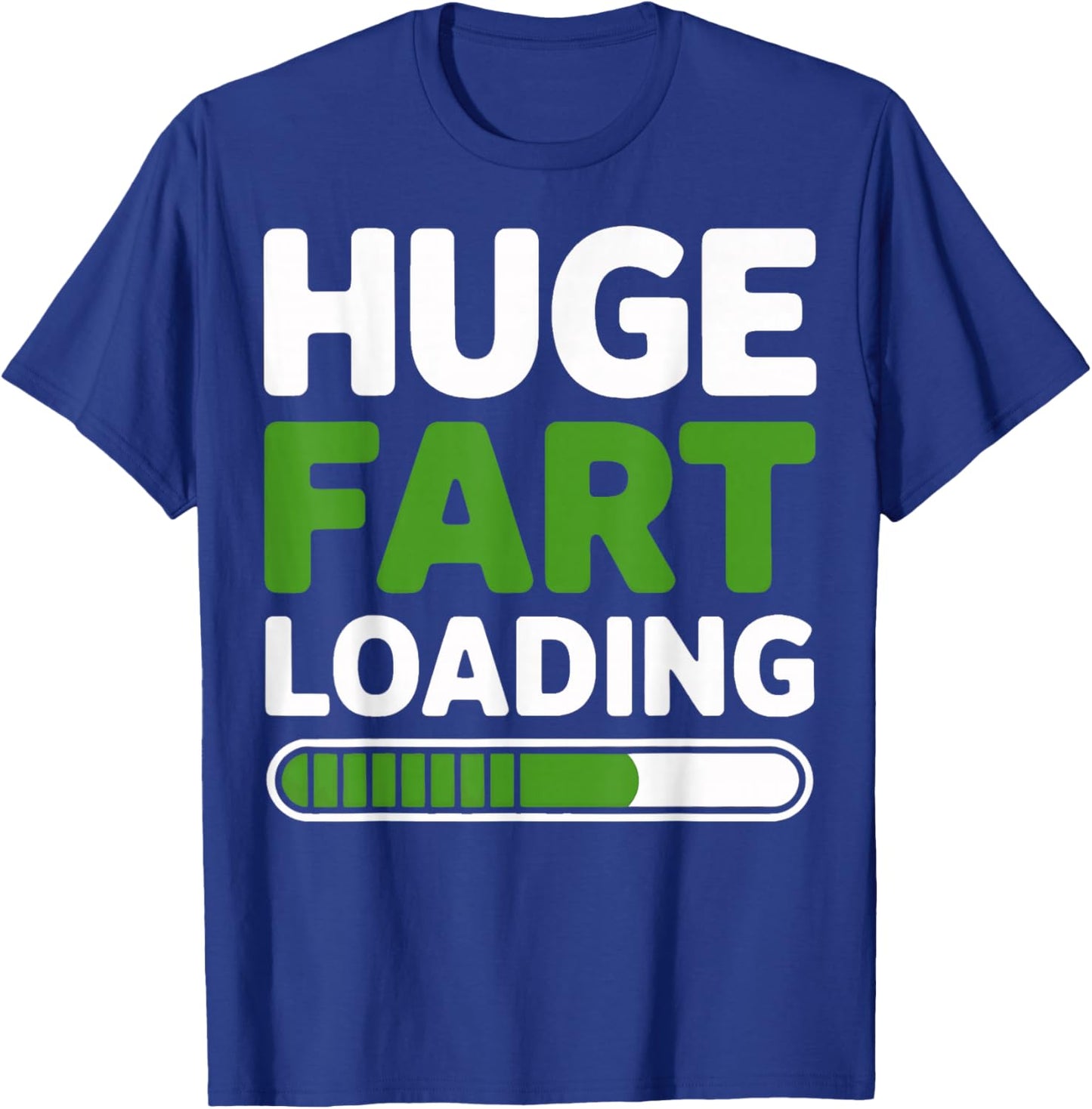 Massive Fart Loading Video Game Comedy Style T-Shirt - T-Shirt | Royal