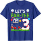3rd Birthday Golf Player Let's Par I'm 3 Year Old T-Shirt - T-Shirt | Royal