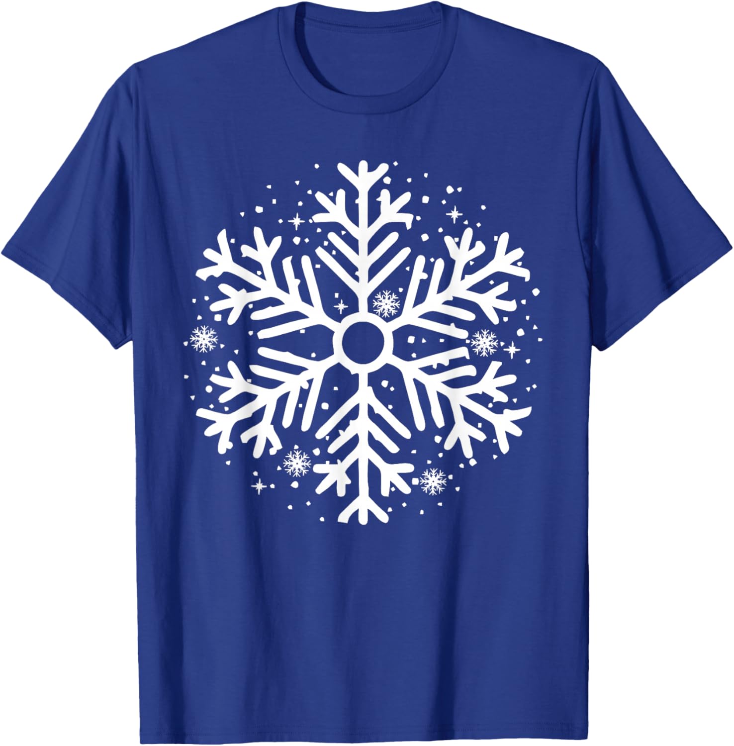 Winter Christmas Snowflake Matching Family Couples Style T-Shirt - T-Shirt | Royal
