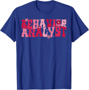 ABA Therapist Couple Valentine's Day Behavior Analyst T-Shirt - T-Shirt | Royal