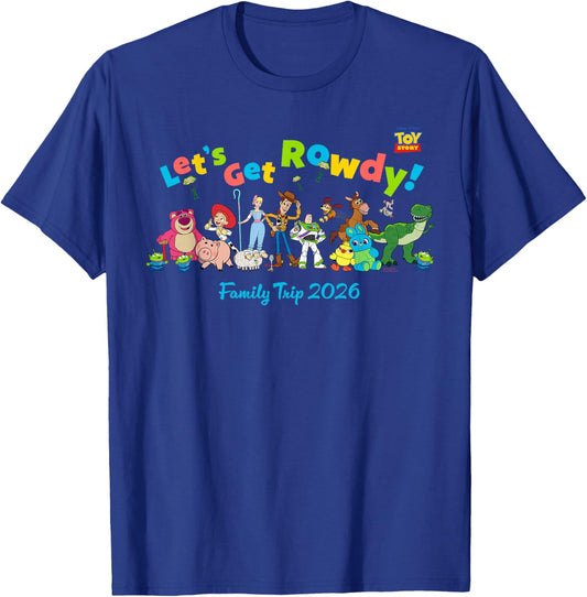 Disney and Pixar's Toy Story Rowdy Family Trip 2026 Vacation T-Shirt - T-Shirt | Royal
