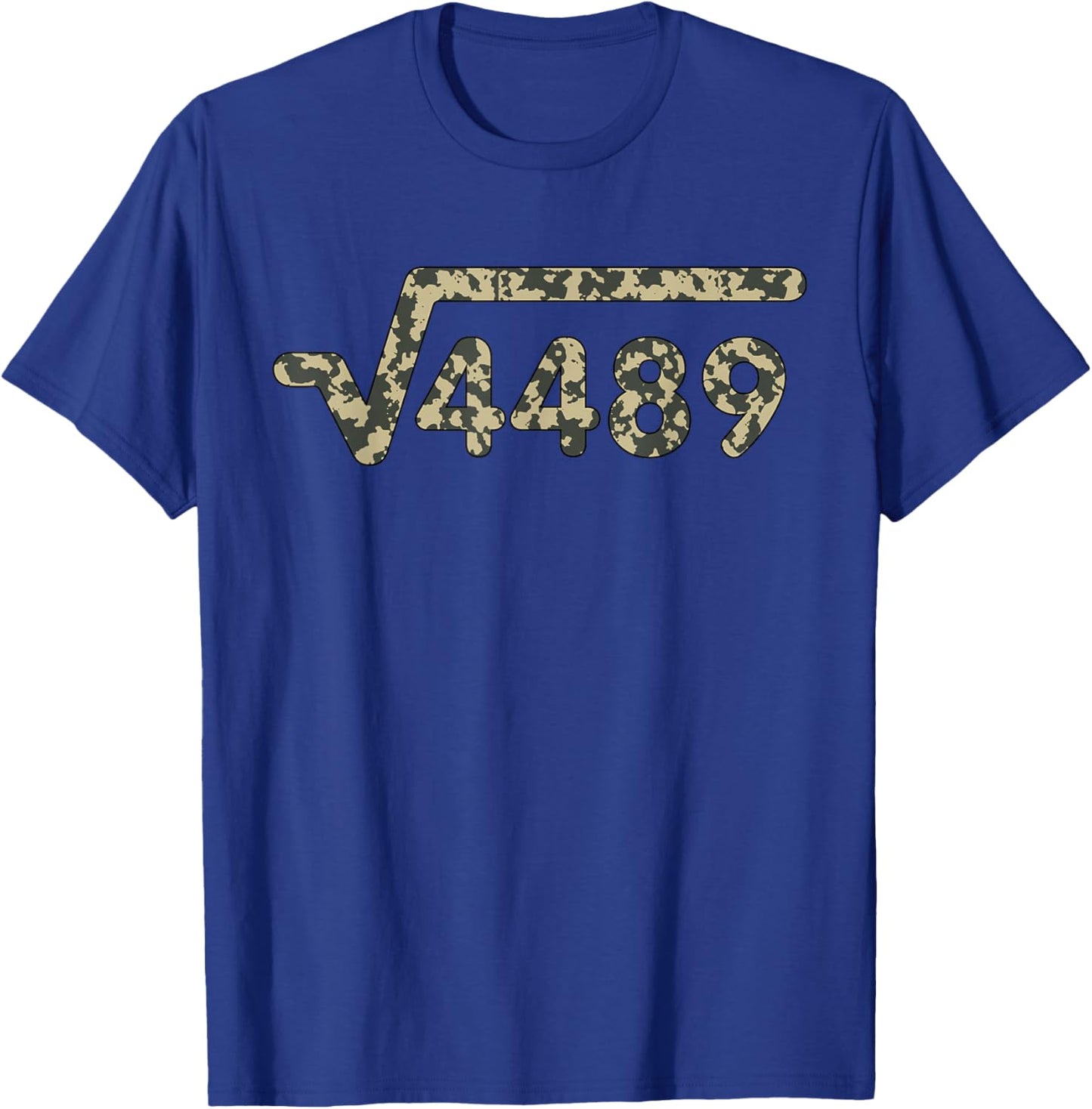 Square Root 4489 Slang Math Teacher Six Seven 6 7 Meme Camo T-Shirt - T-Shirt | Royal