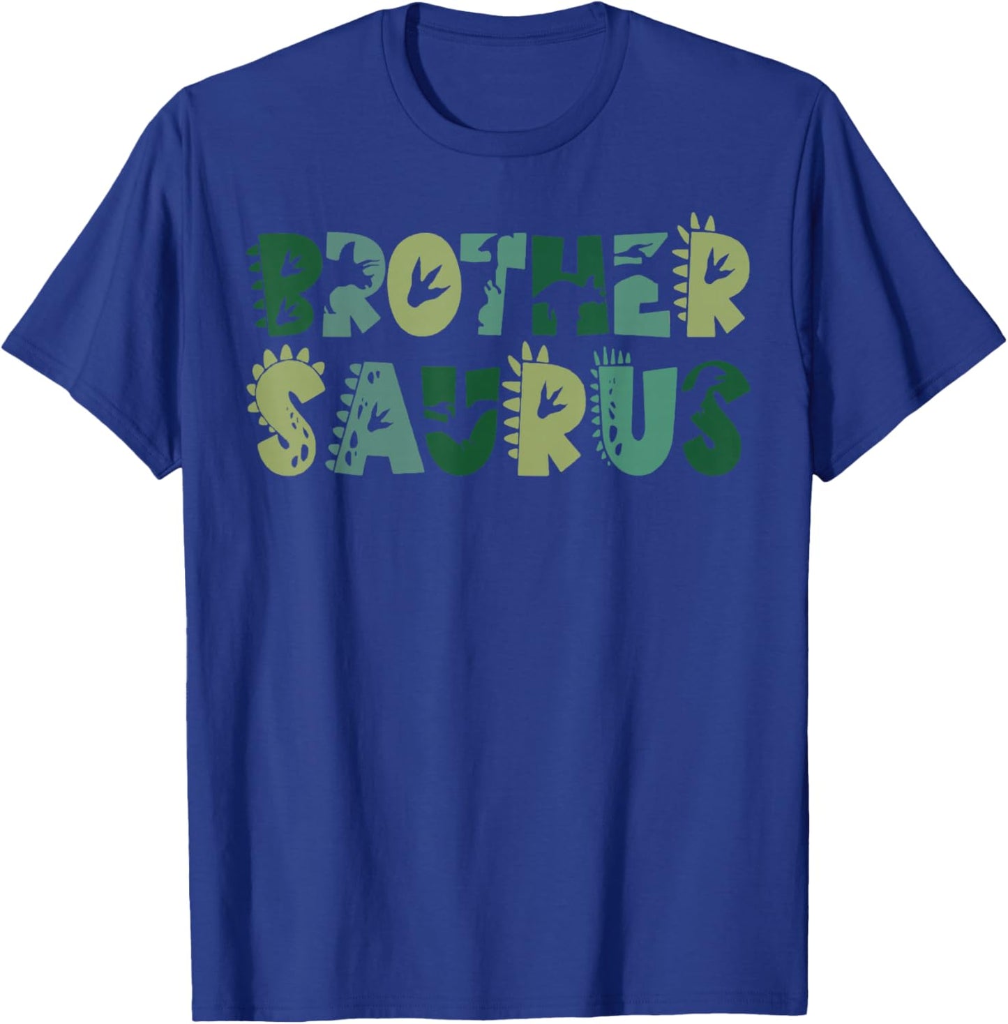 Brother Saurus Bro Dinosaur Birthday Boy 1st Family Matching T-Shirt - T-Shirt | Royal