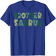 Brother Saurus Bro Dinosaur Birthday Boy 1st Family Matching T-Shirt - T-Shirt | Royal