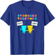 Stronger Together Bears Holding Peace and Love Signs T-Shirt - T-Shirt | Royal