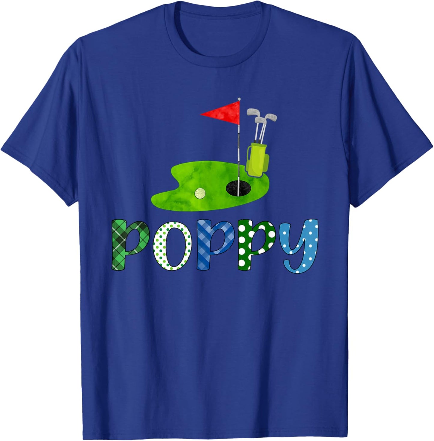 Poppy Golf Sport Matching Family Golf Lover T-Shirt - T-Shirt | Royal