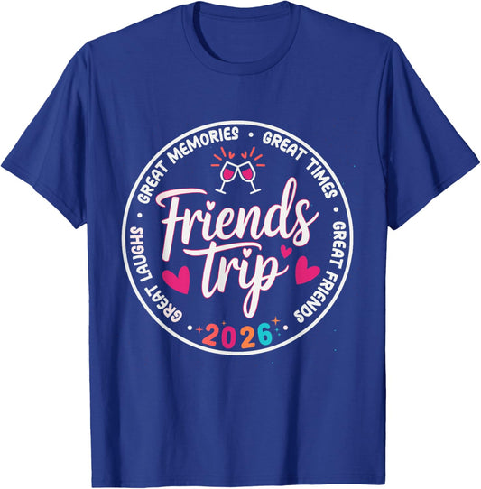 Trip Vacation 2026 Friends Matching Group T-Shirt - T-Shirt | Royal
