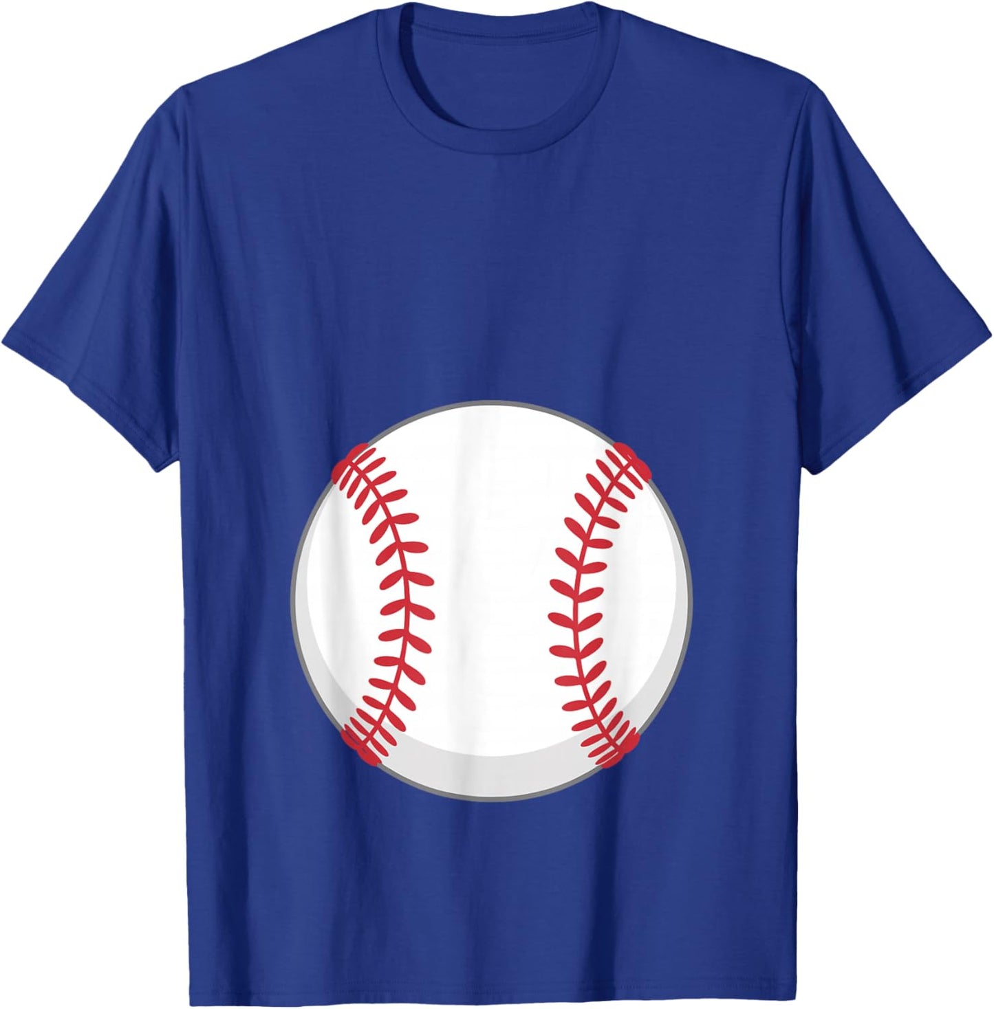 Baseball Baby Bump Pregnancy T-Shirt - T-Shirt | Royal