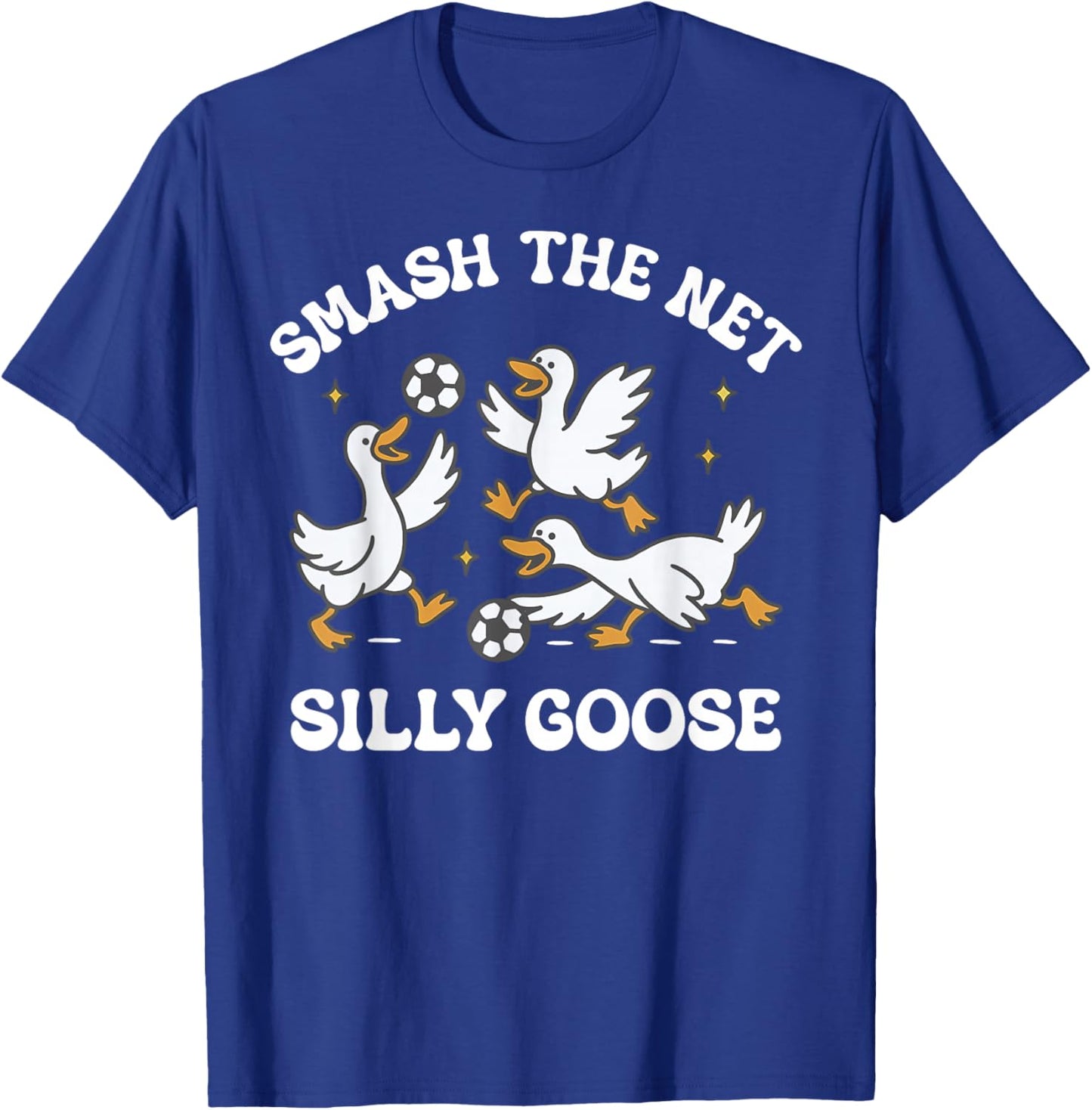 Silly Goose Playing Soccer Coach Game Day Soccer Mom Mama T-Shirt - T-Shirt | Royal