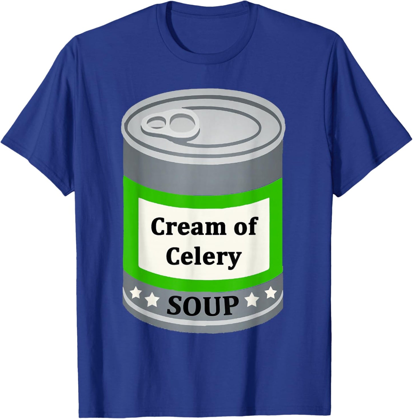Cream of Celery Canned Soup Easy Lazy Fun Halloween Costume T-Shirt - T-Shirt | Royal