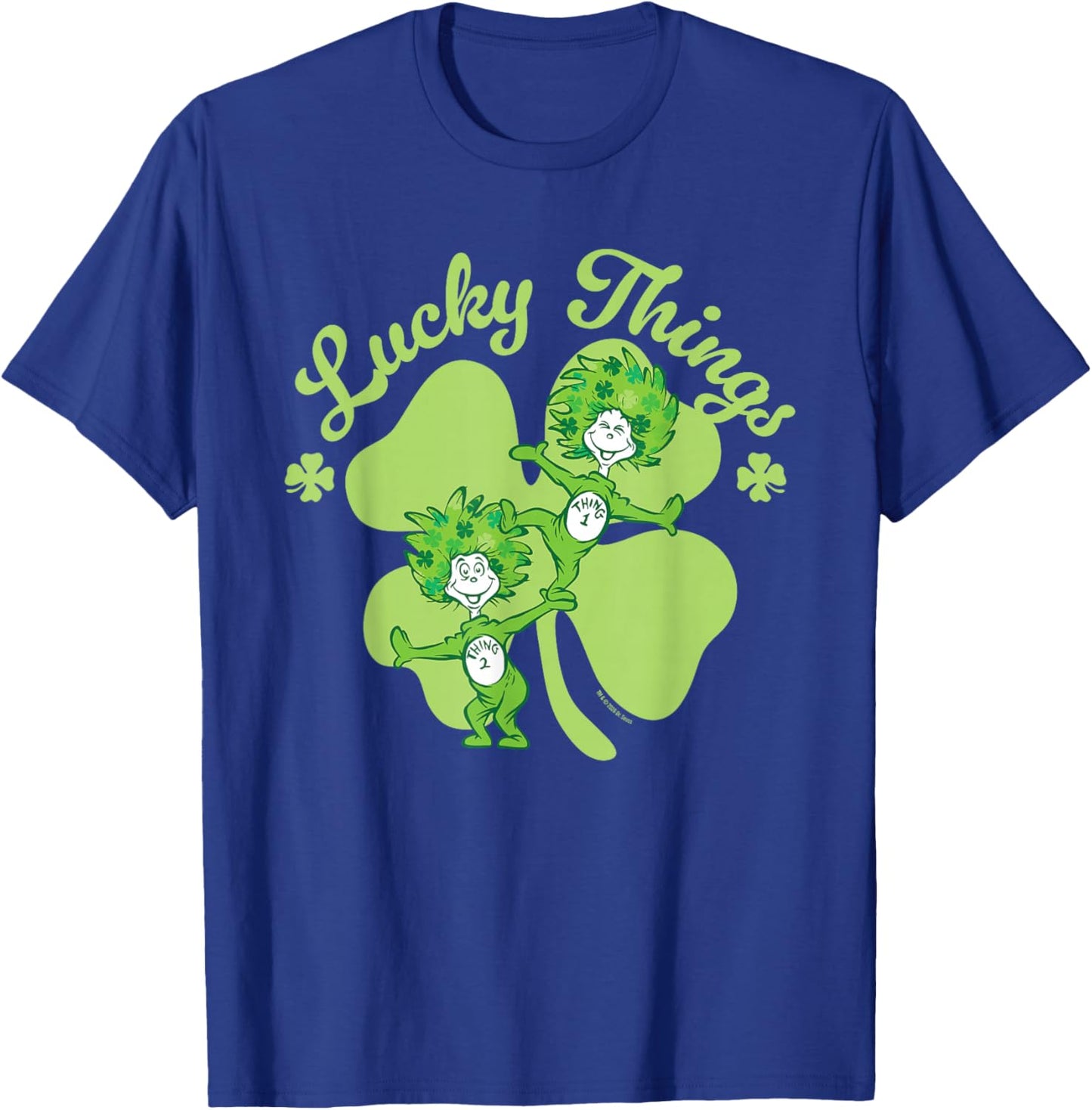 Dr. Seuss Thing 1, Thing 2 Lucky Things Officially Licensed T-Shirt - T-Shirt | Royal