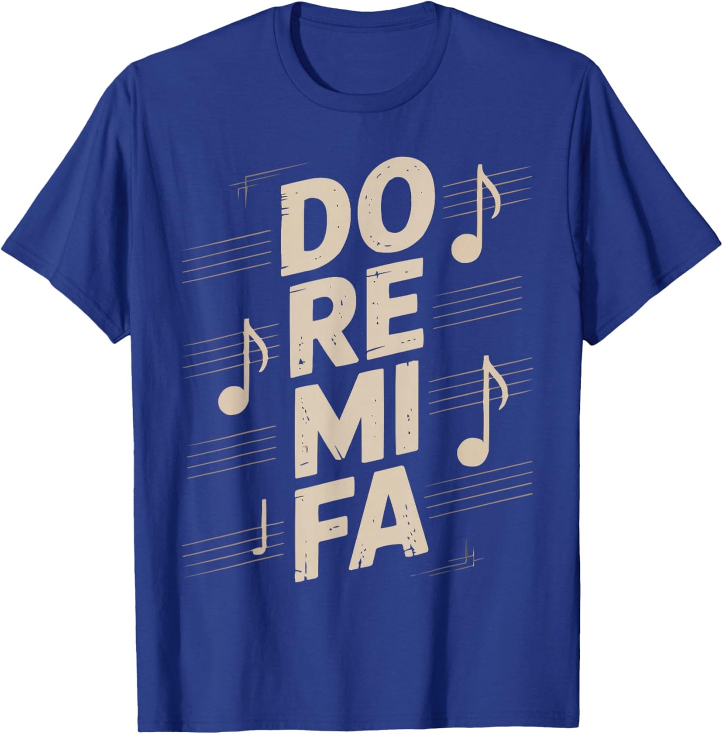 Do Re Mi FA Music Notes Musician Musical Lover T-Shirt - T-Shirt | Royal