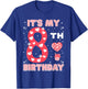 It's My 8th Birthday Valentine's Day 8 Years Old Girls Boys T-Shirt - T-Shirt | Royal