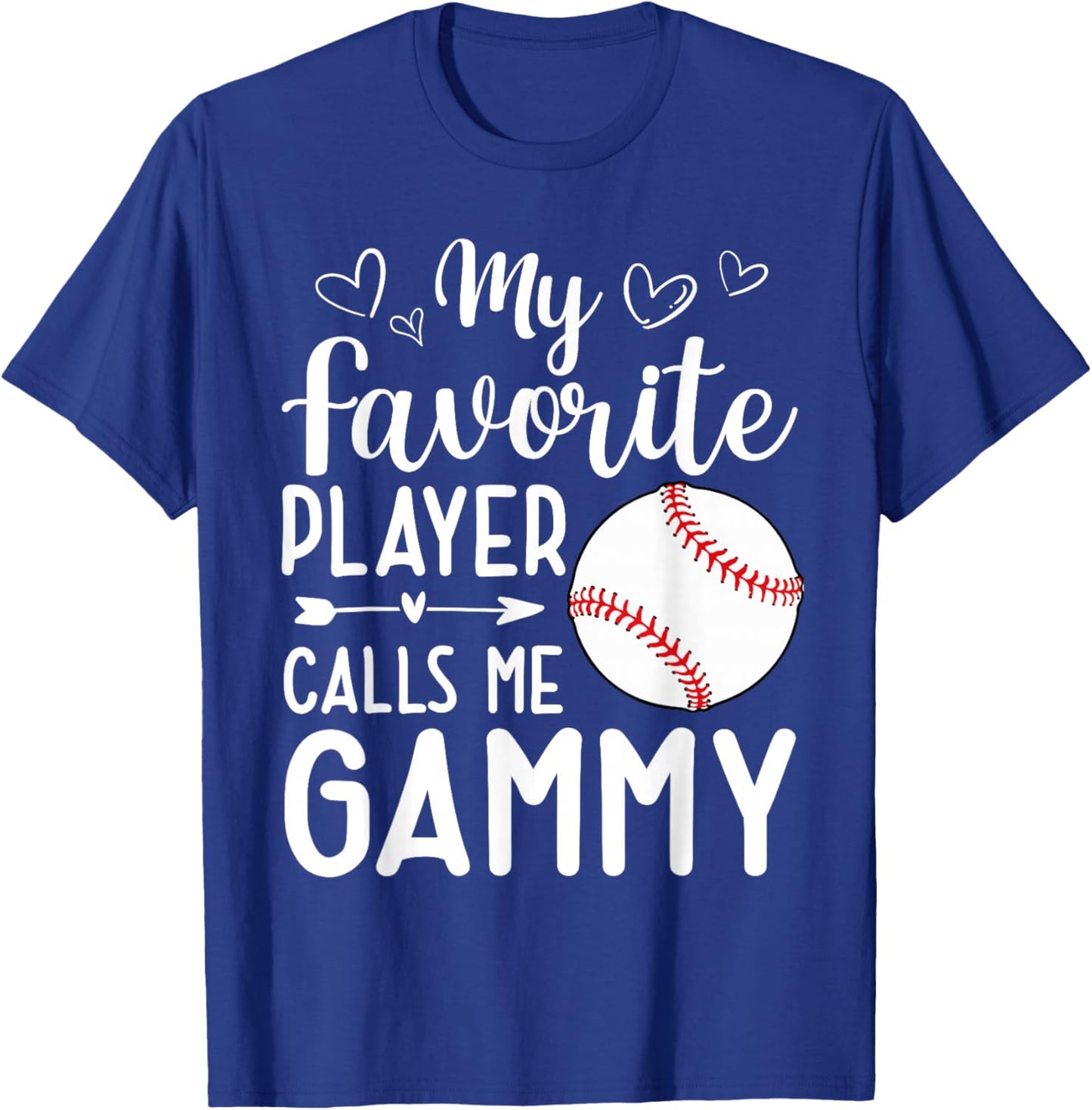 My Favorite Player Calls Me Gammy Baseball Player T-Shirt - T-Shirt | Royal