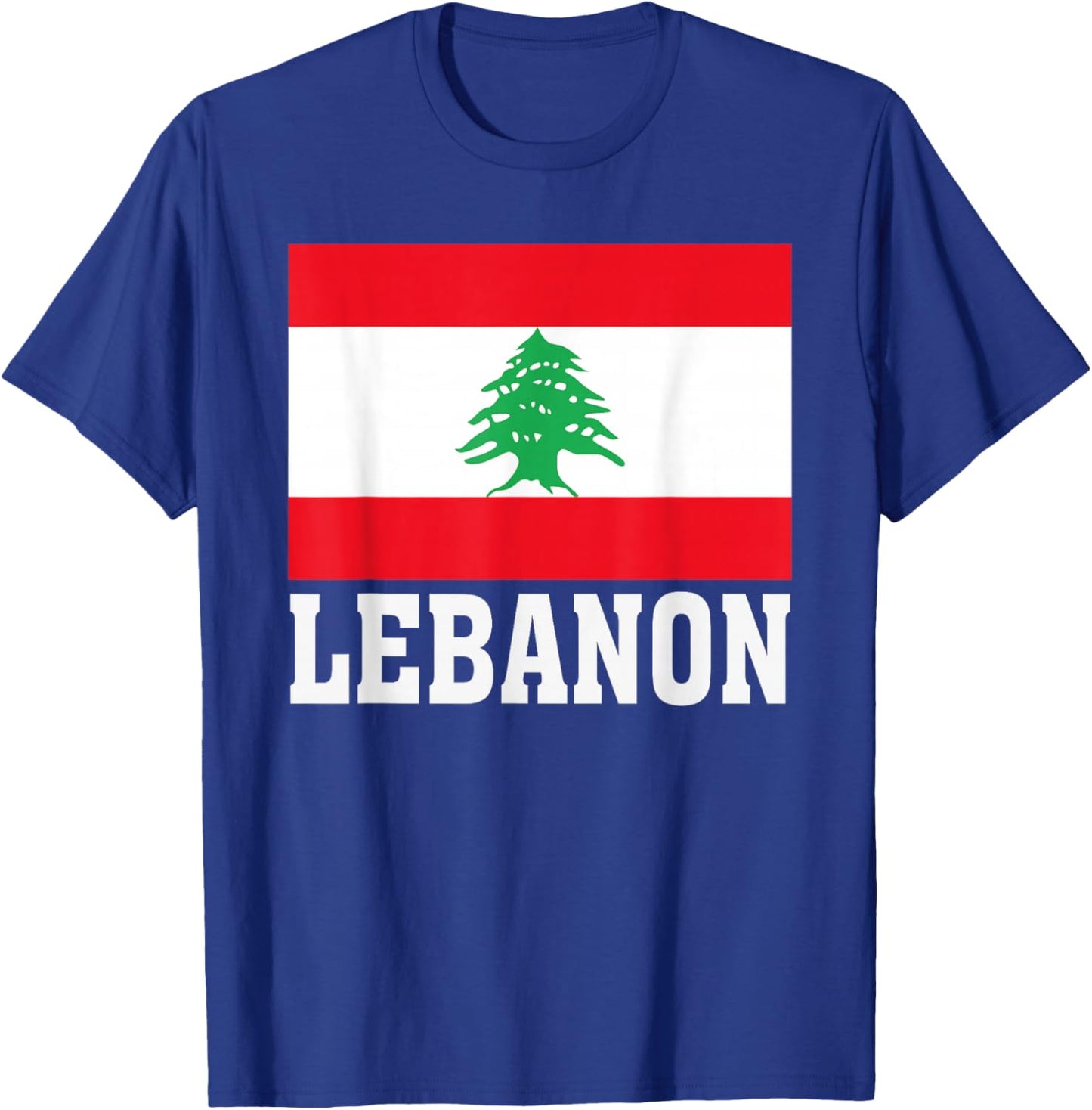 Lebanon Flag Patriotic National Roots Souvenir T-Shirt - T-Shirt | Royal