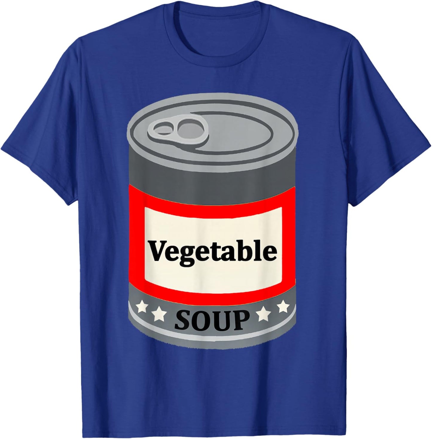 Vegetable Canned Soup Last Minute Fun Easy Halloween Costume T-Shirt - T-Shirt | Royal