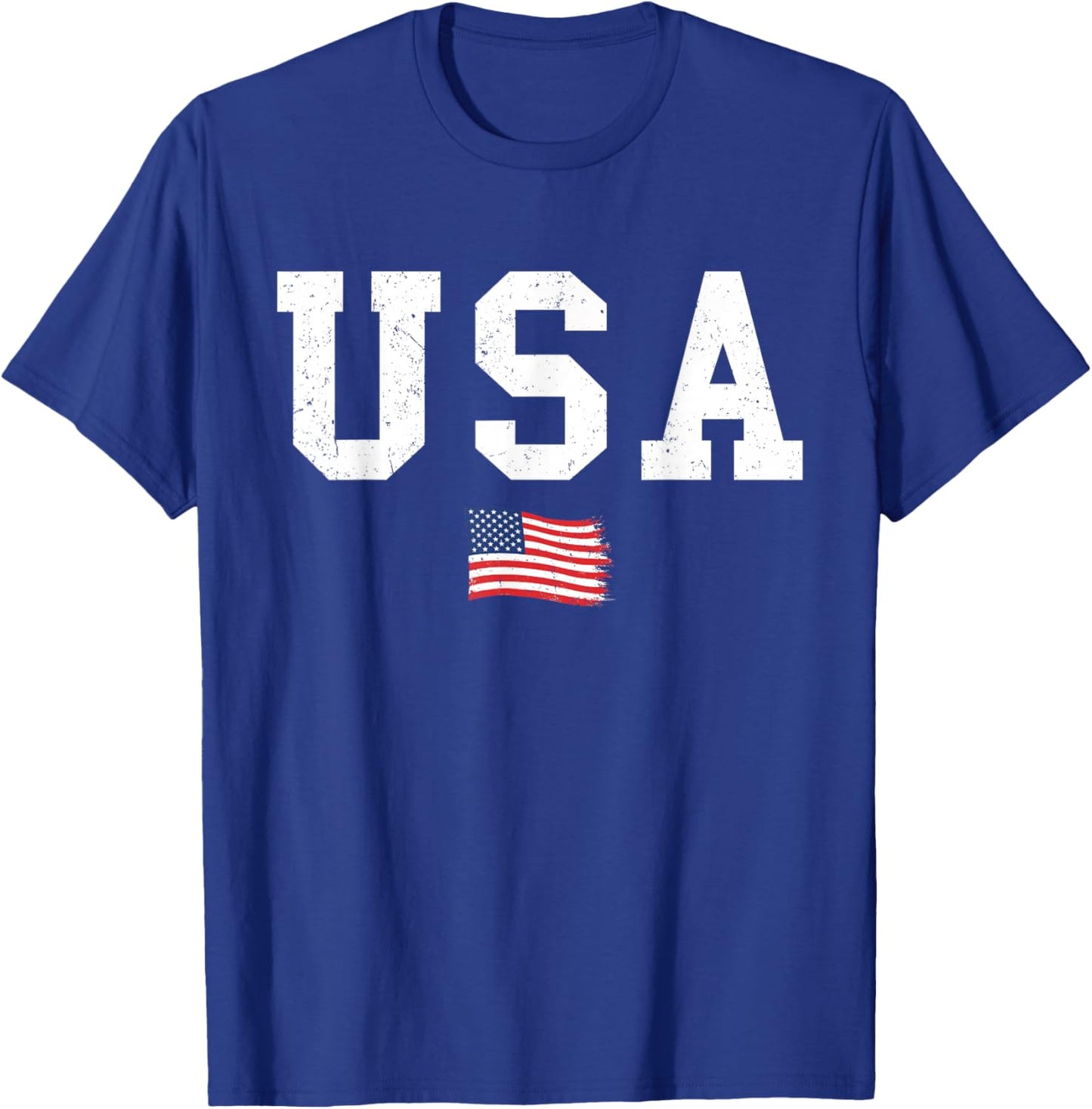 USA Flag Patriotic American Flag 4th of July Men USA Graphic T-Shirt - T-Shirt | Royal