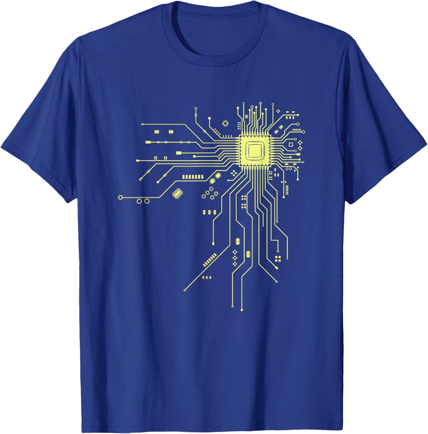 Funny Computer Geek PCB Design CPU Chip Circuit Board T-Shirt - T-Shirt | Royal
