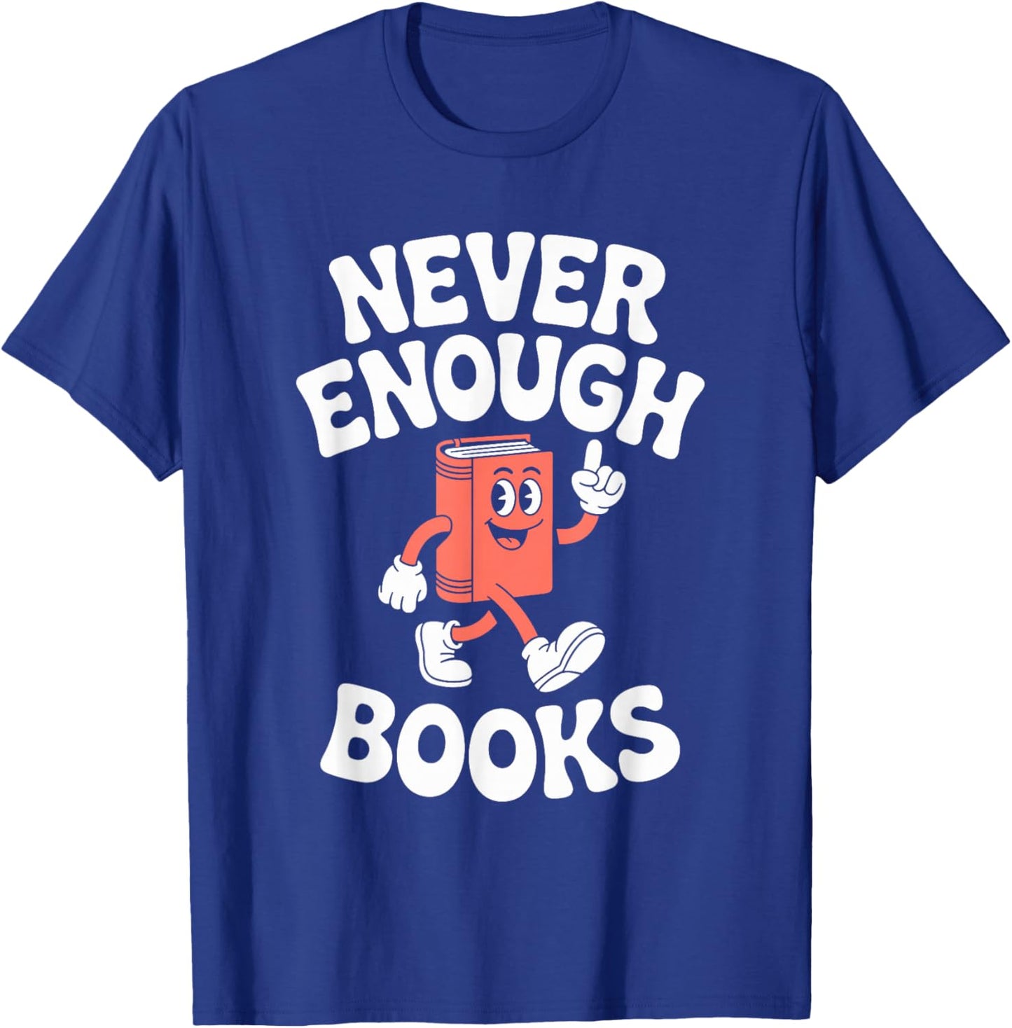 Funny Books or Book Reading Retro T-Shirt - T-Shirt | Royal