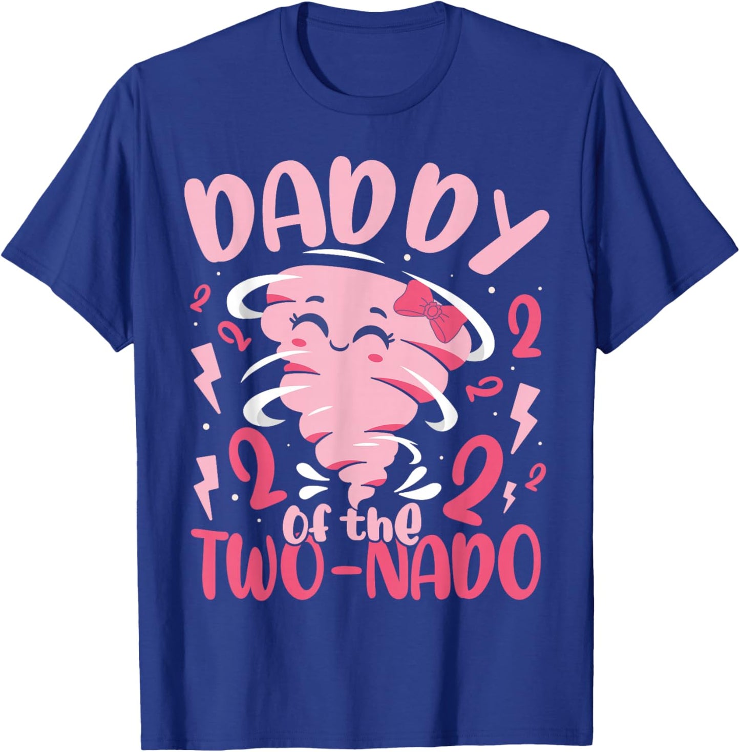 Daddy of The Two-nado Tornado Themed 2nd Birthday Party Kids T-Shirt - T-Shirt | Royal