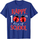 Happy 100th Day of School Ladybug Shirt 100 Days Smarter T-Shirt - T-Shirt | Royal