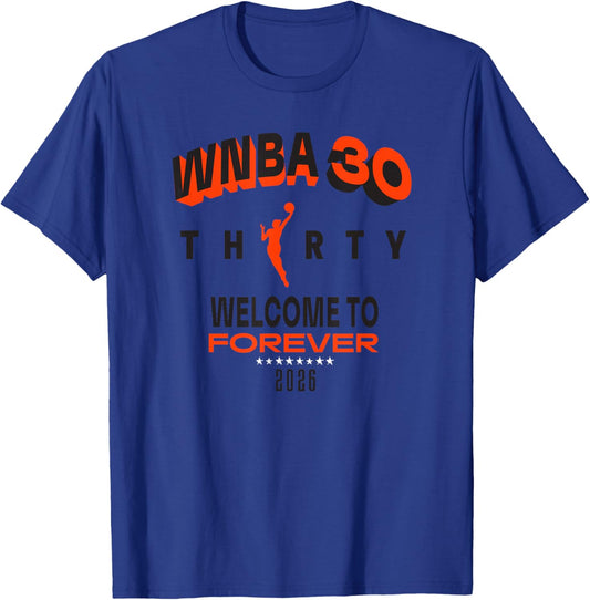 WNBA 30th Anniversary Half Bench T-Shirt - T-Shirt | Royal